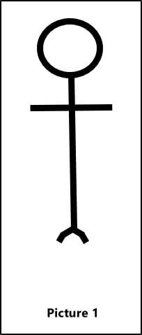 Stick man without legs